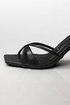 Signature Sole_Black Ebon Luxe Strappy Heels _at_Aza_Fashions