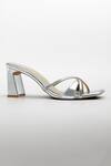 Buy Signature Sole Silver Criss-cross Heels at Aza Fashions Buy_Signature Sole_Silver Criss-cross Heels _at_Aza_Fashions