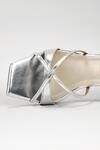 Signature Sole Silver Criss-cross Heels at Aza Fashions Signature Sole_Silver Criss-cross Heels _at_Aza_Fashions
