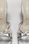 Buy Signature Sole Silver Criss-cross Heels Buy_Signature Sole_Silver Criss-cross Heels