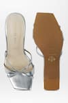 Shop Signature Sole Silver Criss-cross Heels at Aza Fashions Shop_Signature Sole_Silver Criss-cross Heels _at_Aza_Fashions