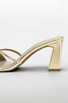 Buy_Signature Sole_Gold Criss-cross Heels _Online_at_Aza_Fashions