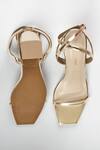 Shop_Signature Sole_Gold Sculpted Glow Strappy Heels _at_Aza_Fashions