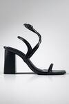 Signature Sole Black Sculpted Noir Strappy Heels Online at Aza Fashions Signature Sole_Black Sculpted Noir Strappy Heels _Online_at_Aza_Fashions