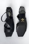Shop_Signature Sole_Black Noir Luxe Peep-toe Block Heels _at_Aza_Fashions