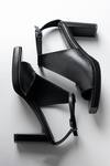 Shop_Signature Sole_Black Noir Luxe Peep-toe Block Heels 