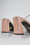Buy_Signature Sole_Rose Gold Metallic Wrap-around Block Heels _Online_at_Aza_Fashions