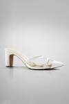Buy_Signature Sole_White Pointed Toe Block Heels _Online_at_Aza_Fashions