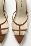 Signature Sole_Brown Tan Pointed Toe Block Heels _Online_at_Aza_Fashions