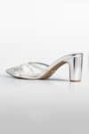 Buy_Signature Sole_Silver Glitter Pointed Toe Block Heels _Online_at_Aza_Fashions