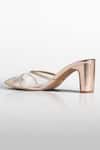 Shop_Signature Sole_Gold Glitter Pointed Toe Block Heels _Online_at_Aza_Fashions