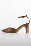 Signature Sole_Brown Tan Pointed-toe Block Heels _Online_at_Aza_Fashions