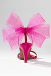 Buy_Signature Sole_Fuchsia Bloom Satin And Sheer Heels 