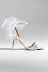 Buy_Signature Sole_White Mist Sheer Bow Ankle Strap Heels _Online_at_Aza_Fashions