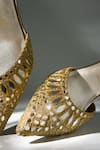 Buy_Signature Sole_Golden Mirage Luxe Cutwork Mules 