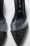 Signature Sole_Black Beaded Pointed Mules _Online_at_Aza_Fashions