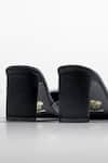 Buy_Signature Sole_Black Beaded Pointed Mules _Online_at_Aza_Fashions