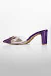 Shop_Signature Sole_Purple Crystal Embellished Pointed Mules _Online_at_Aza_Fashions