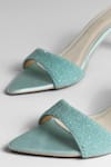 Signature Sole_Blue Crystals Mint Luxe Heels _at_Aza_Fashions