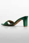 Shop_Signature Sole_Green Emerald Glam Mule Heels _Online_at_Aza_Fashions