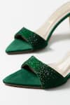 Signature Sole_Green Emerald Glam Mule Heels _at_Aza_Fashions