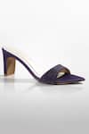 Buy_Signature Sole_Crystal Embellished Purple Mules _at_Aza_Fashions