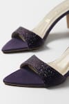 Signature Sole_Crystal Embellished Purple Mules _at_Aza_Fashions