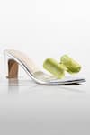 Buy_Signature Sole_Green Celeste Bow Lime Luxe Heels _at_Aza_Fashions