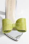 Buy_Signature Sole_Green Celeste Bow Lime Luxe Heels 