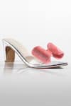 Buy_Signature Sole_Peach Blush Bow Candy Pink Heels _at_Aza_Fashions