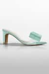 Shop_Signature Sole_Mint Blue Bow Heels _Online_at_Aza_Fashions