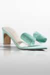 Buy_Signature Sole_Mint Blue Bow Heels _at_Aza_Fashions