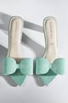 Signature Sole_Mint Blue Bow Heels _at_Aza_Fashions