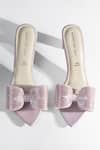 Signature Sole_Blush Loop Pink Crystal Bow Heels _at_Aza_Fashions
