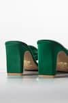 Signature Sole_Emerald Green Crystal Bow Heels _Online_at_Aza_Fashions