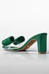 Shop_Signature Sole_Emerald Green Crystal Bow Heels _Online_at_Aza_Fashions