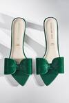 Buy_Signature Sole_Emerald Green Crystal Bow Heels 