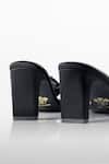 Signature Sole_Noir Loop Black Crystal Bow Heels _Online_at_Aza_Fashions
