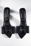 Shop_Signature Sole_Noir Loop Black Crystal Bow Heels _Online_at_Aza_Fashions