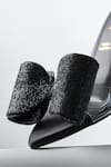 Buy_Signature Sole_Noir Loop Black Crystal Bow Heels 