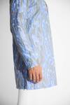 Shop_Shasha Gaba_Blue Polyester Embroidery Frost Designer Kurta _Online_at_Aza_Fashions