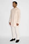 SHASHA GABA_Ornate Misty Pink Kurta _Online_at_Aza_Fashions