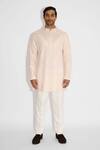 Buy_SHASHA GABA_Ornate Misty Pink Kurta _Online_at_Aza_Fashions