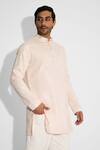 Buy_SHASHA GABA_Ornate Misty Pink Kurta _at_Aza_Fashions