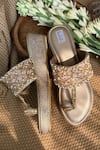 Buy_Fuchsia_Gold Designer Sunset Kolhapuris Wedges _at_Aza_Fashions