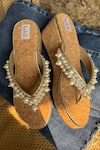 Buy_Fuchsia_Brown Pearl Lights Wedges _at_Aza_Fashions