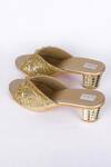 Shop_Fuchsia_Gold Designer Arora Heels _Online_at_Aza_Fashions