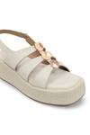 Buy_Devano_White Beads Suzy Puffy Wedges _Online_at_Aza_Fashions