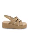 Buy_Devano_Beige Studs Suzy Puffy Wedges _Online_at_Aza_Fashions