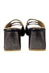 Shop_Devano_Black Metallic Emma Mules _Online_at_Aza_Fashions